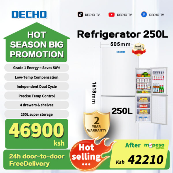 [M-pesa10%OFF] 132L- 250L Refrigerator