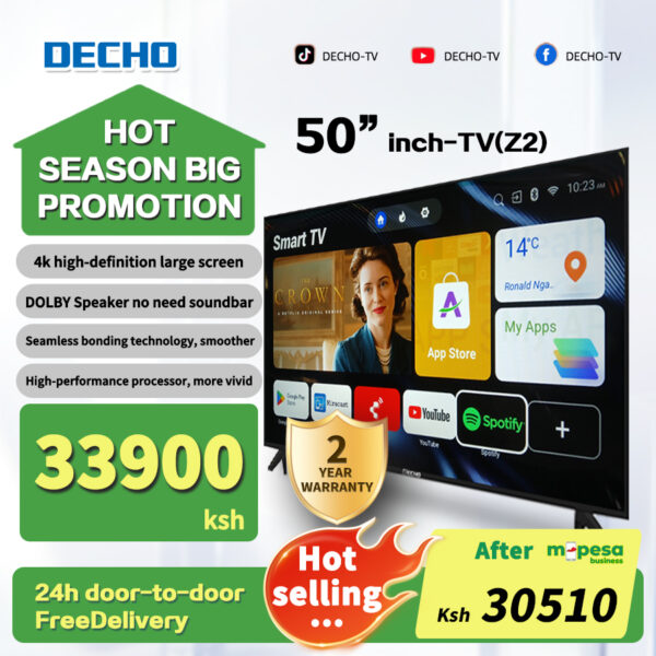 [M-pesa10%OFF] DECHO Smart TV 32 inches to 55 inches