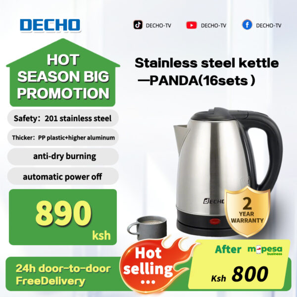 [M-pesa10%OFF] Electric Kettle 2L
