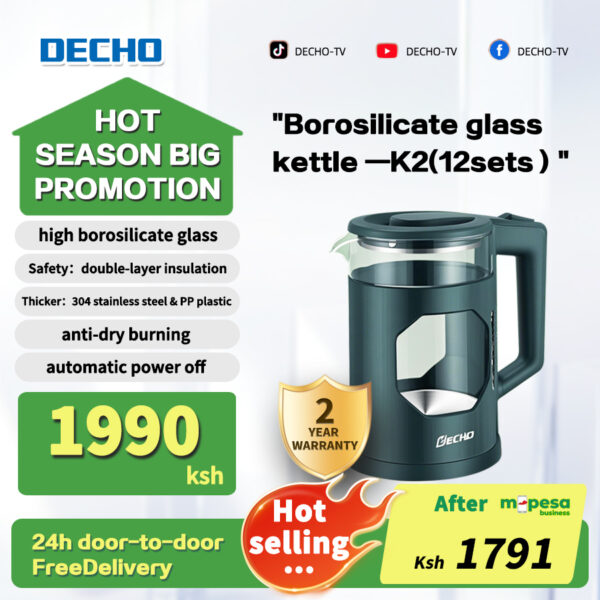 [M-pesa10%OFF] Electric Kettle 2.3L