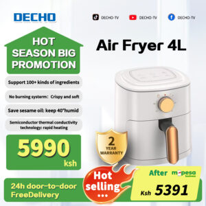 [M-pesa10%OFF] DECHO Air fryer