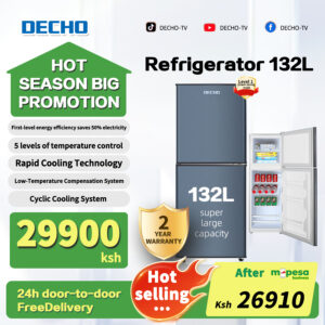 [M-pesa10%OFF] 132L Refrigerator